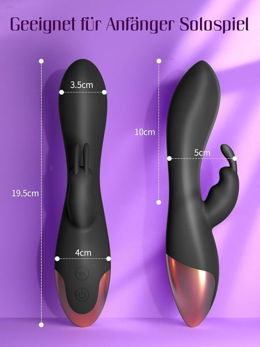 HIVEFUN Diloschwanz G Punkt Vibrator Schwarz