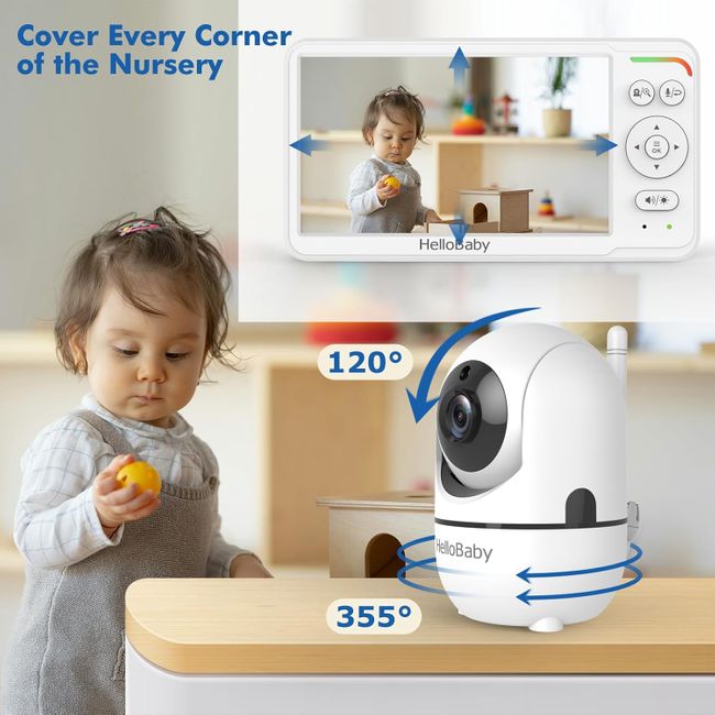 HelloBaby 6 Zoll Baby Monitor mit Kamera