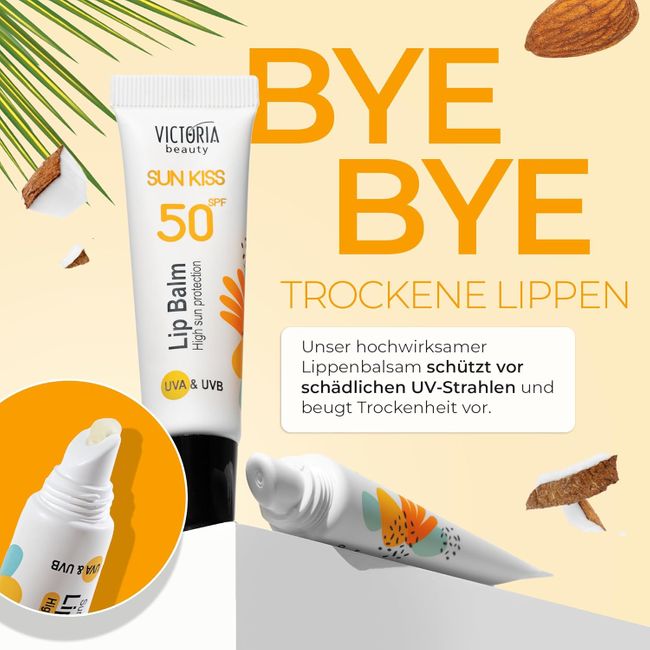 Victoria Beauty Lippenbalsam, Sonnenschutz Lippen LSF 50