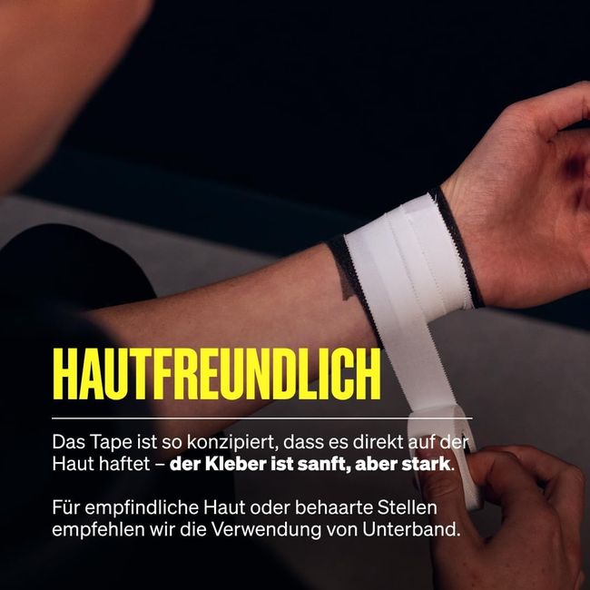 SPORTTAPE zinkoxid sporttape weiß - 2,5 cm x 10 m