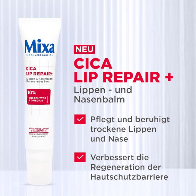 Mixa Cica Lip Repair+ Lippen- & Nasenbalsam