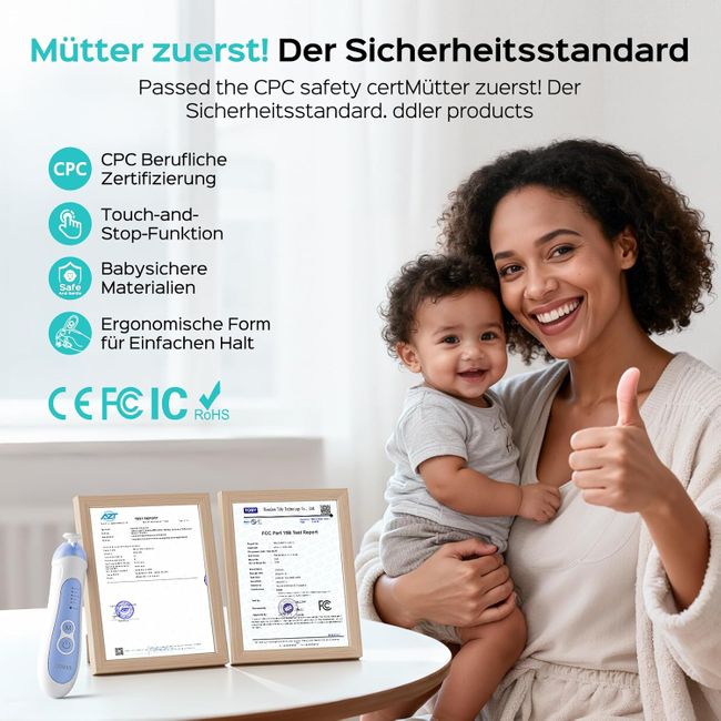 COSLUS  Elektrische Nagelfeile Baby Wiederaufladbar