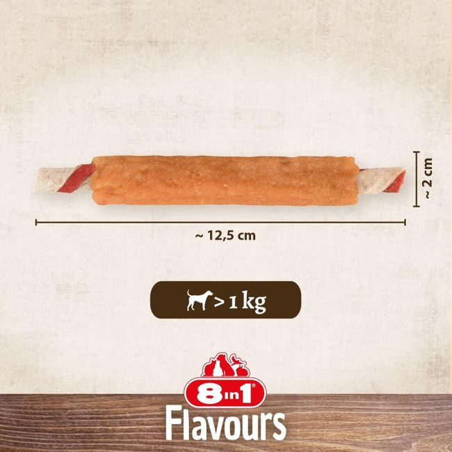 8in1 Triple Flavour Ribs Kaustangen für Hunde