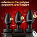 Tagnaff 4 Teiliges Analplug Set mit Vibrationen