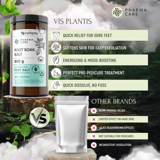 Vis Plantis Fußbadesalz mit Minze & Menthol