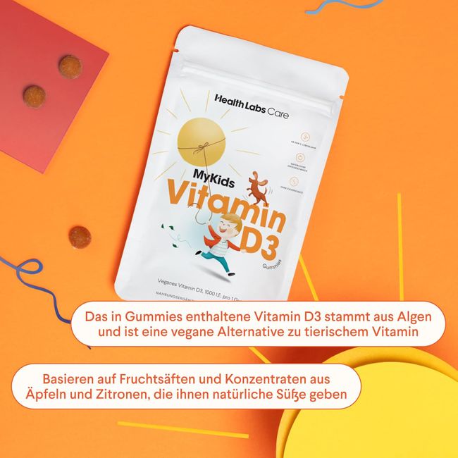Health Labs Care Vitamin D3 Gummies für Kinder