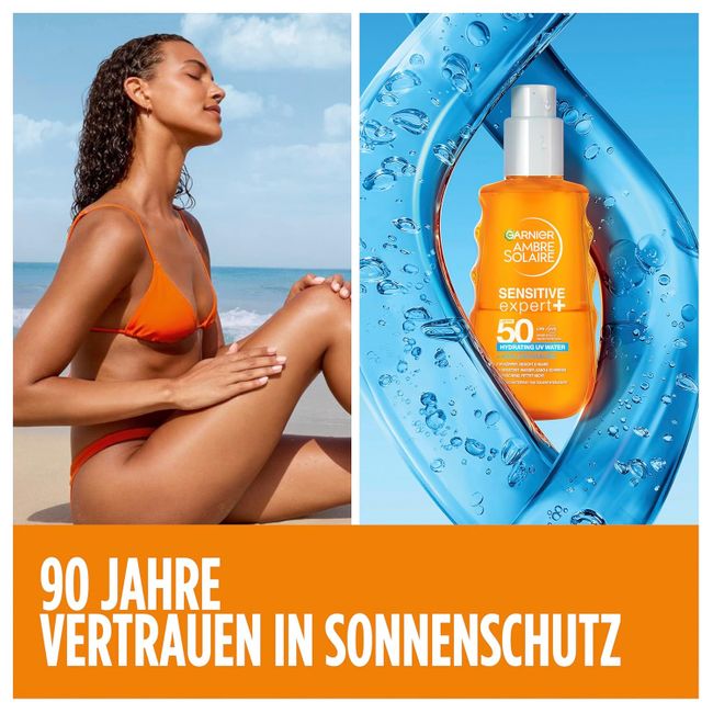 Garnier Ambre Solaire Sensitive Expert + Hydrating UV Water Sonnenschutzspray LSF 50