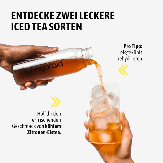 Hydraid PLUS ENERGY Lemon Iced Tea Elektrolyt Pulver Sticks