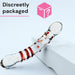 FOPS Glass dildo Rot 21 cm ⌀3,5cm Doppeldilos