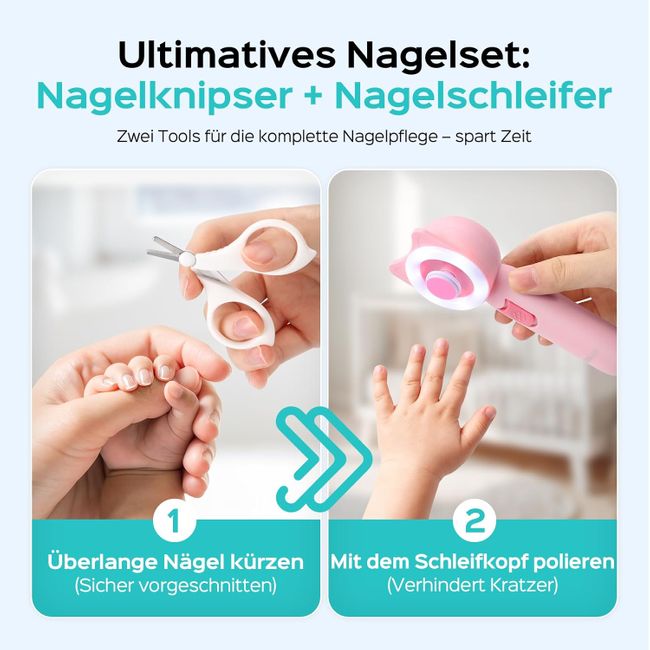 COSLUS  Baby Maniküre und Pediküre Rosa