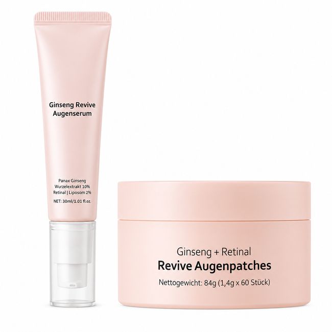 SUMMISHI Korean Skincare Ginseng + Retinal Augencreme & Augenpads