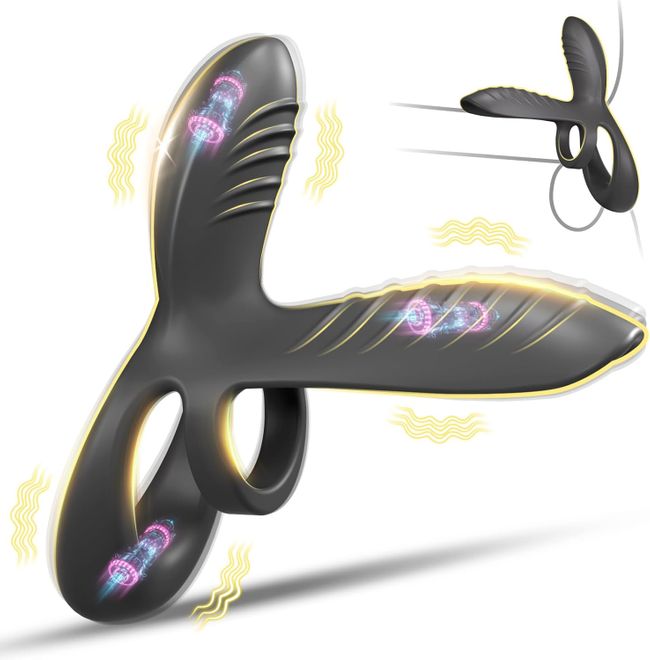 YAWNSHE Penisring Vibrator Penishülle mit Klitorisstimulator