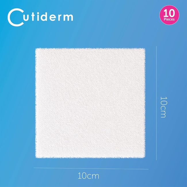 Cutiderm Wundkompresse, Kalziumalginat, niedrig haftend, 10 cm x 10 cm