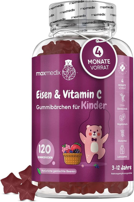 maxmedix Eisen & Vitamin C für Kinder