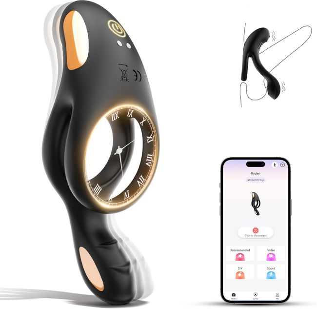 Tagnaff Penisring Vibrator Spielzeug für die Paare Klitoris