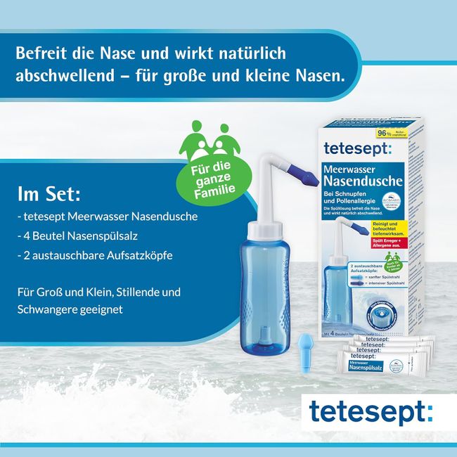 tetesept Meerwasser Nasendusche