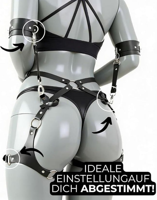 FOPS Harness Handschellen-Set Verstellbarer Bondage Gürtel
