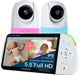 Babysense Full HD Split-Screen Babyphone mit 2 Kameras