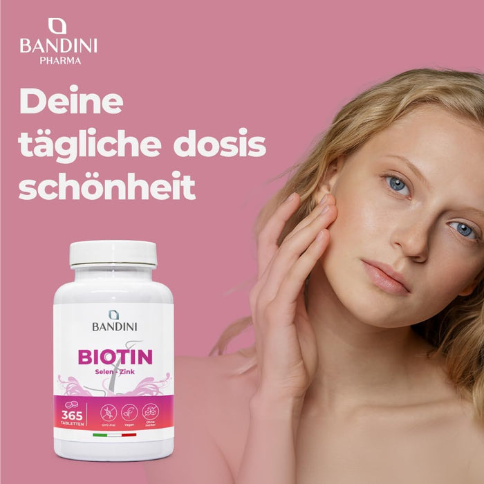 Bandini Biotin, Selen und Zink Tabletten