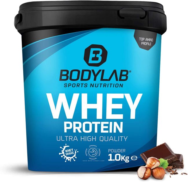 Bodylab24 Whey Protein Pulver, Haselnuss-Schokolade