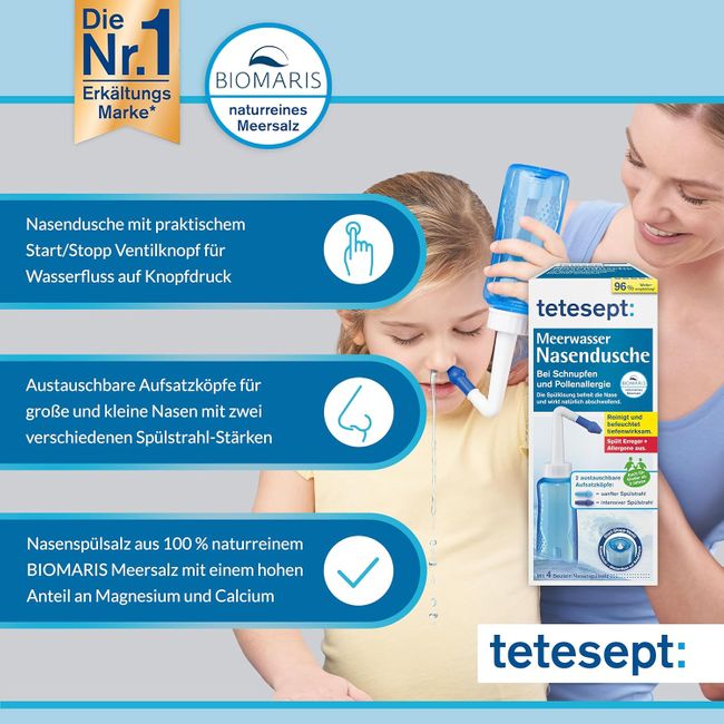 tetesept Meerwasser Nasendusche