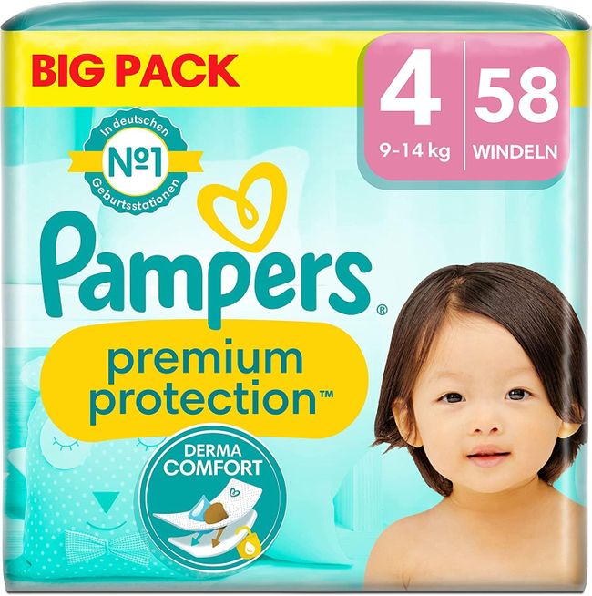 Pampers Premium Protection Größe 4 - 9kg - 14kg