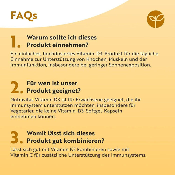 Nutravita Vitamin D3 2.000 I.E.