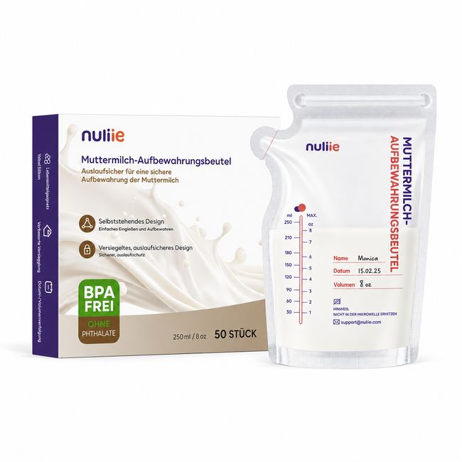 Nuliie Muttermilchbeutel, 250ml