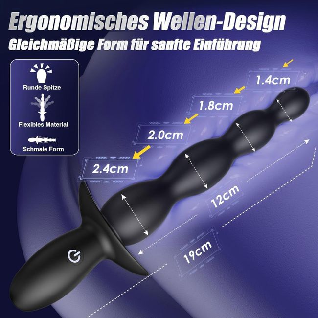 Tagnaff Handlicher Anal Dildo Vibrator Plug