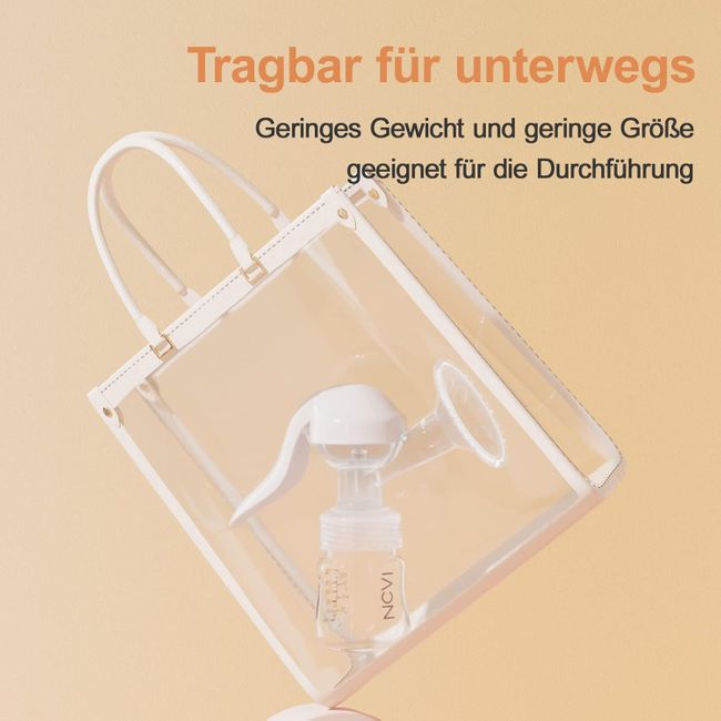 NCVI Handmilchpumpe inkl. Fläschchen