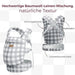 Momcozy Baby Trage - Leichte & Atmungsaktive Karomuster-Blau-Grau