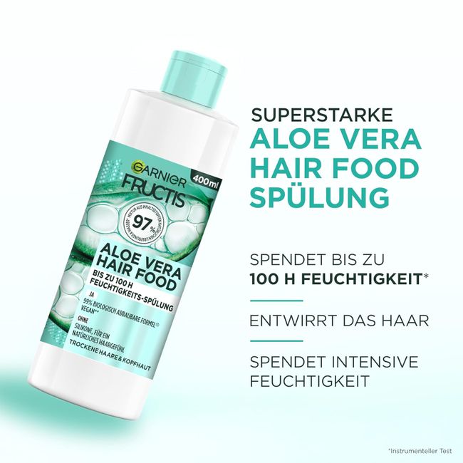 Garnier Fructis Aloe Vera Hair Food Haarpflege Set mit Multi-Use Maske, Shampoo und Spülung