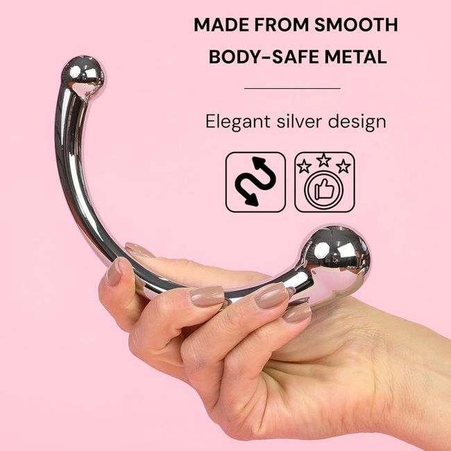 FOPS Doppeldildo Analplug metall 16cm. Prostata dildo