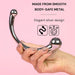FOPS Doppeldildo Analplug metall 16cm. Prostata dildo