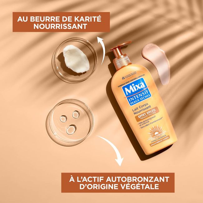 MIXA Intensive trockene Haut, Körpermilch, selbstbräunend, matte Haut