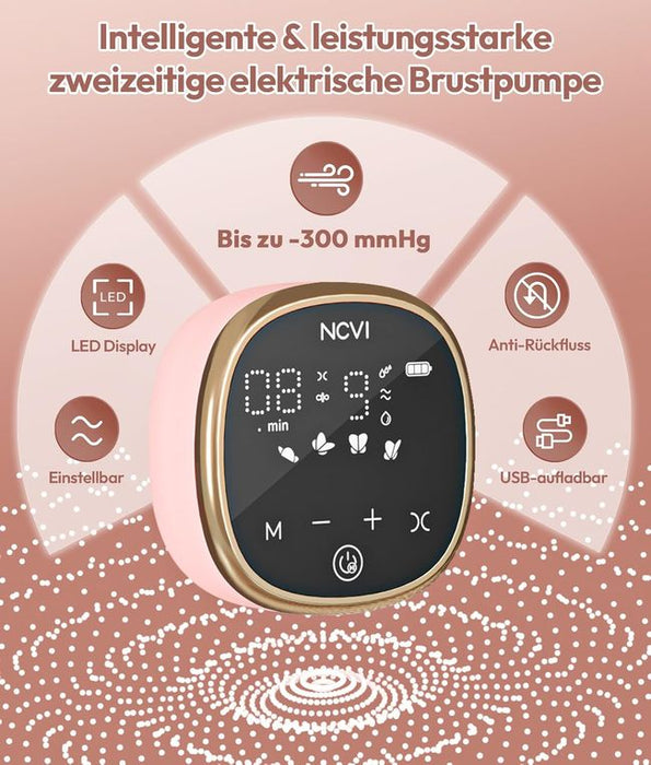 NCVI Milchpumpe Elektrisch Rosa