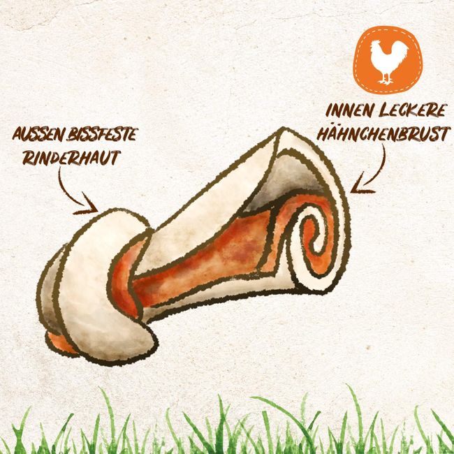 8in1 Delights Chicken Knochen XS