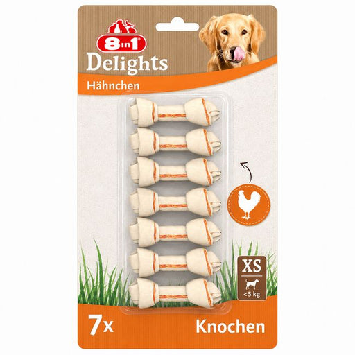 8in1 Delights Chicken Knochen XS