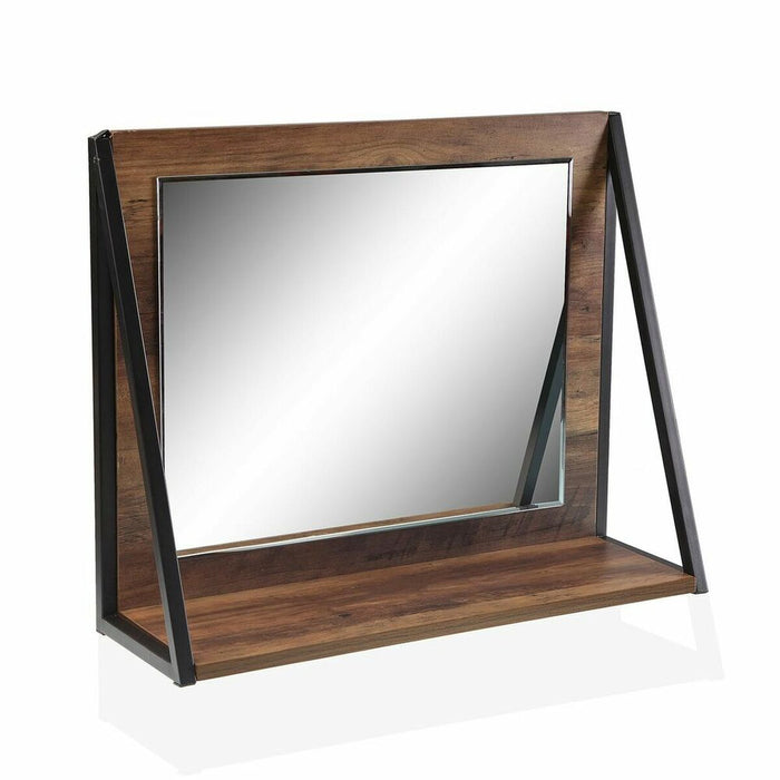 Spiegel mit Montageklemme Dunkelbraun (48 x 20 x 60 cm)