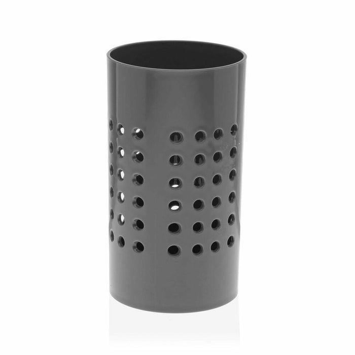 Abtropfbehälter für Besteck Grau polystyrol (10 x 18,7 x 10 cm)