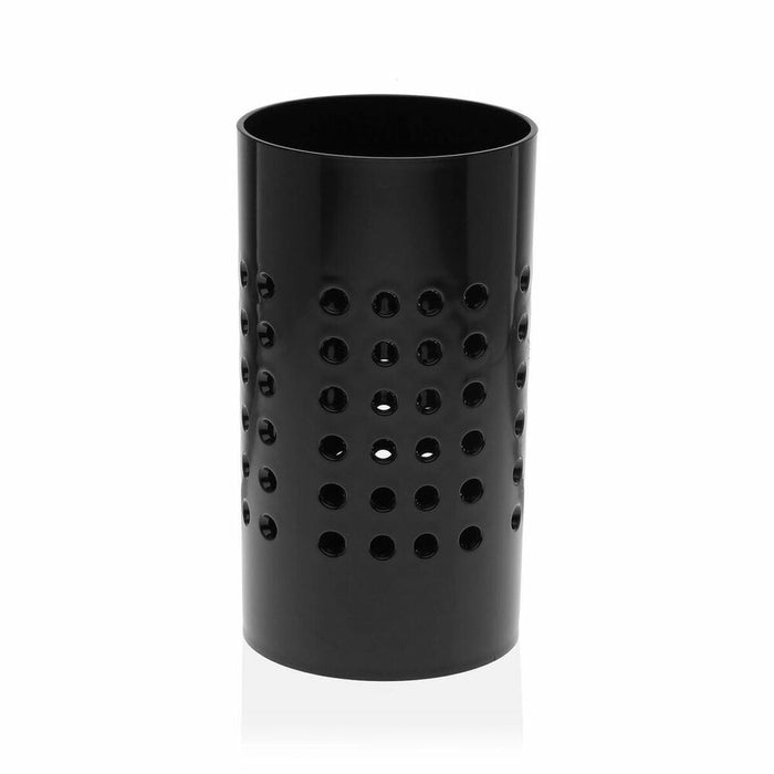 Abtropfbehälter für Besteck Schwarz polystyrol (10 x 18,7 x 10 cm)