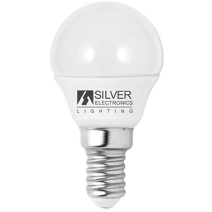 Kugelförmige LED-Glühbirne Silver Electronics Eco E14 5W Weißes licht