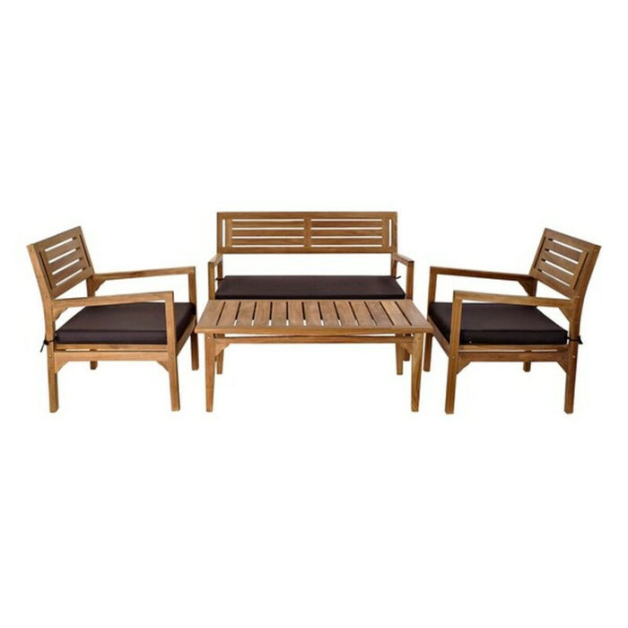 Tisch mit 3 Sesseln DKD Home Decor Teakholz (4 pcs)