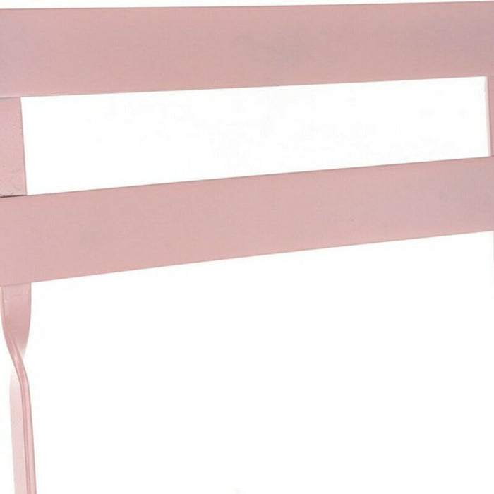 Tisch-Set mit 2 Stühlen DKD Home Decor Rosa Metall (3 pcs)
