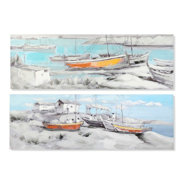 Bild DKD Home Decor Port 150 x 3 x 50 cm Barco Mediterraner (2 Stück)