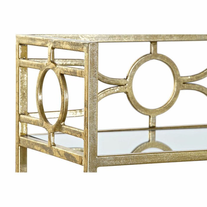 Konsole DKD Home Decor Metall Golden Spiegel (127 x 23 x 90 cm)