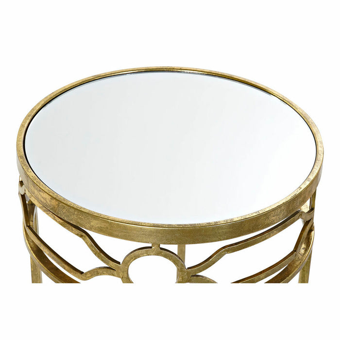 Set mit 3 Tischen DKD Home Decor Spiegel Golden Metall (46 x 46 x 70 cm) (3 pcs)