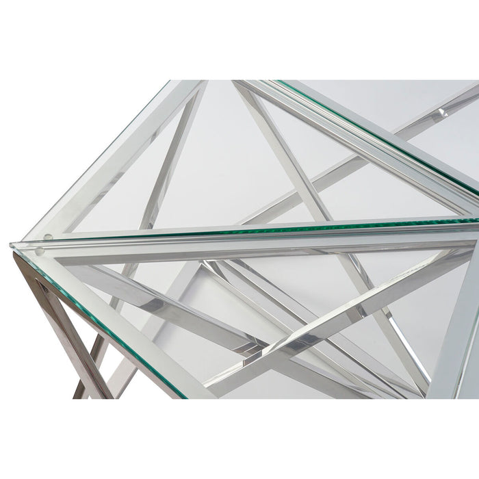 Beistelltisch DKD Home Decor Kristall Stahl (6 pcs) (137.5 x 120.5 x 45.4 cm)