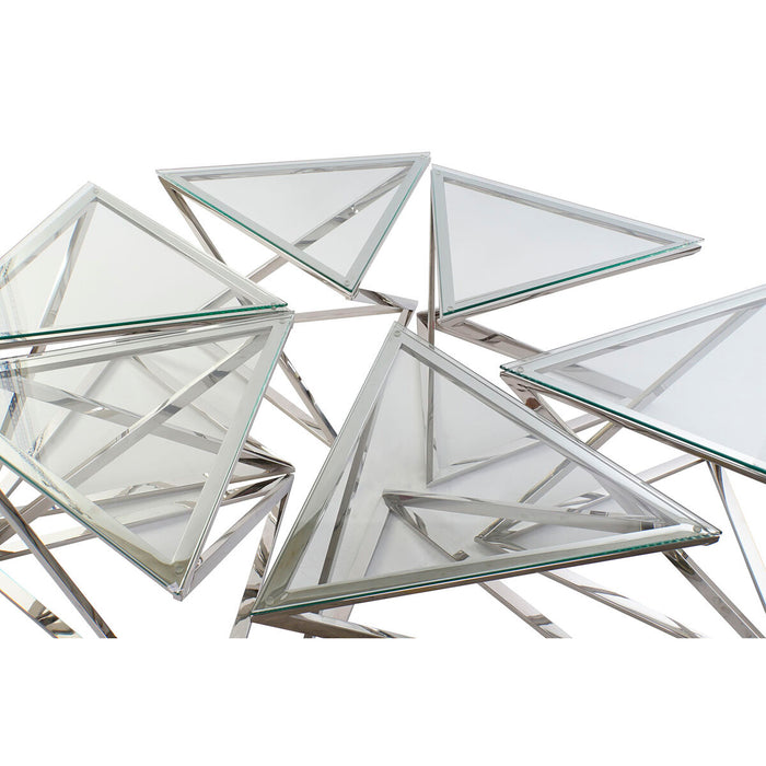 Beistelltisch DKD Home Decor Kristall Stahl (6 pcs) (137.5 x 120.5 x 45.4 cm)