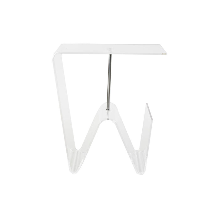 Tisch mit integriertem Zeitungsständer DKD Home Decor Durchsichtig Acryl Metall (40 x 30 x 44 cm)